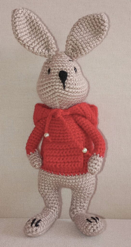 Amigurumi horgolt nyúl