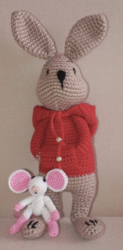 Amigurumi horgolt nyúl