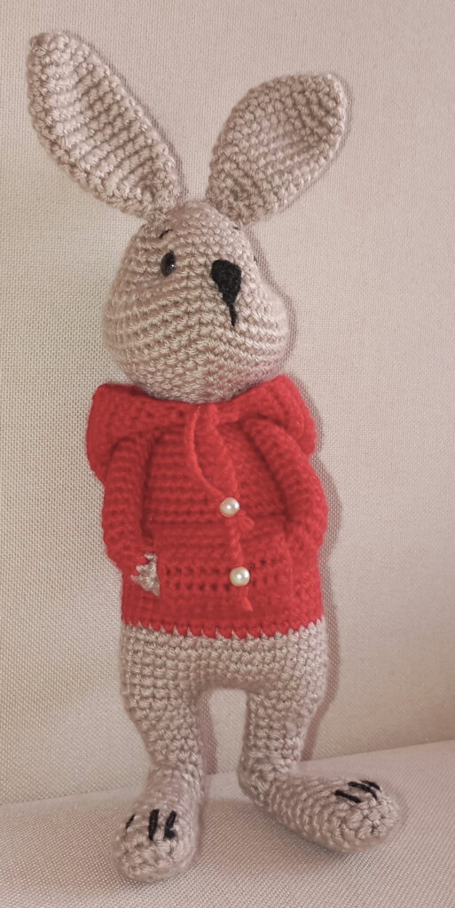 Amigurumi horgolt nyúl