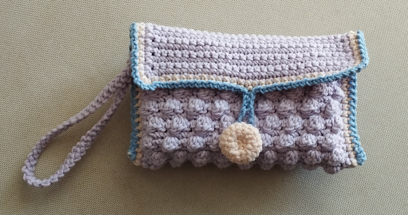 803. Horgolt zsebkendőtartó videóval