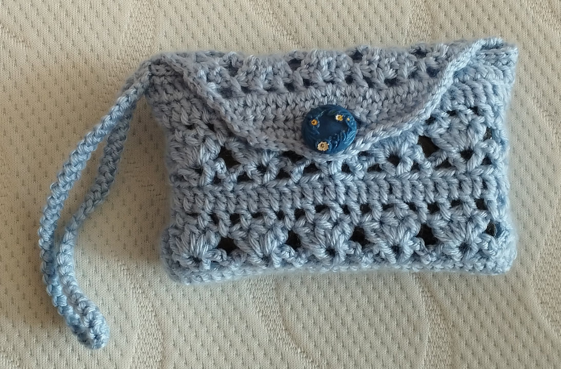 792. Horgolt zsebkendőtartó videóval