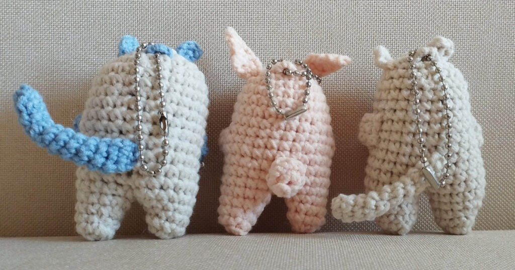 Amigurumi kulcstartók