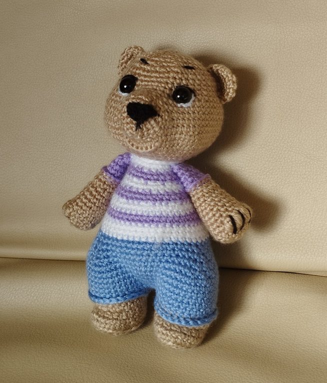 843. Amigurumi medve videóval