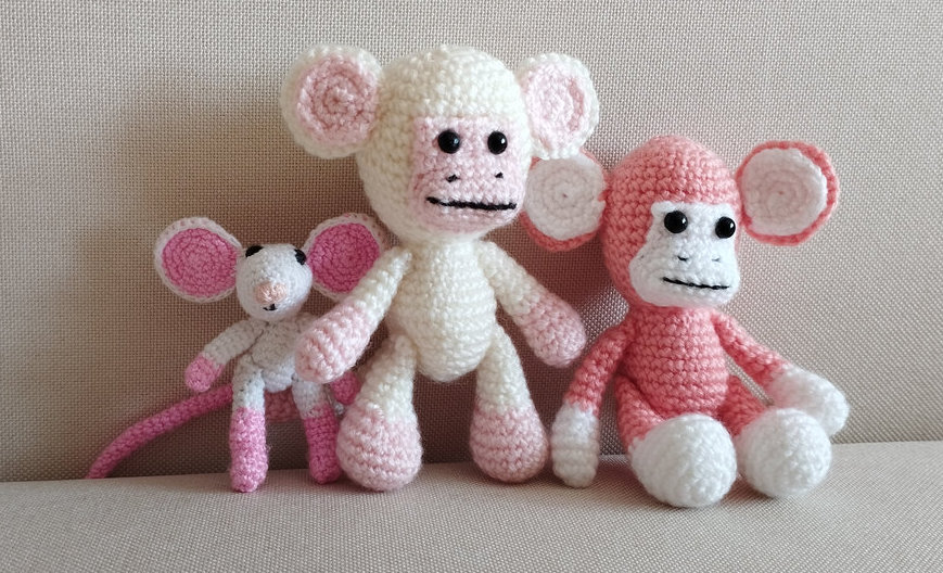 Amigurumi majom